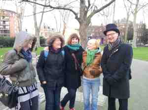 Feminist fun at Newington Green.